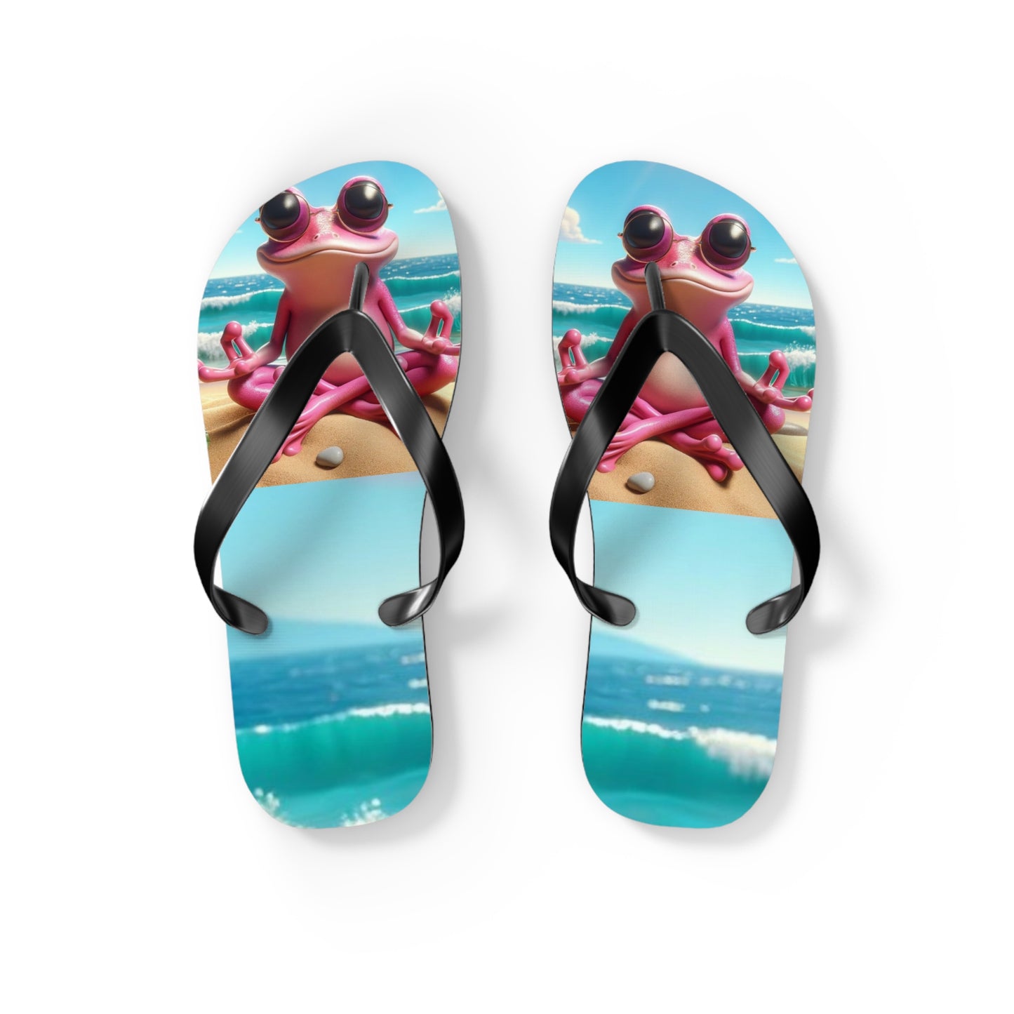 Pink Frog Flip Flops - Summer Fun