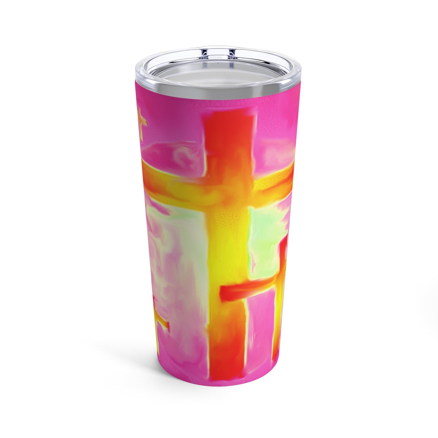 Pink Cross Tumbler - 20oz Gift Item