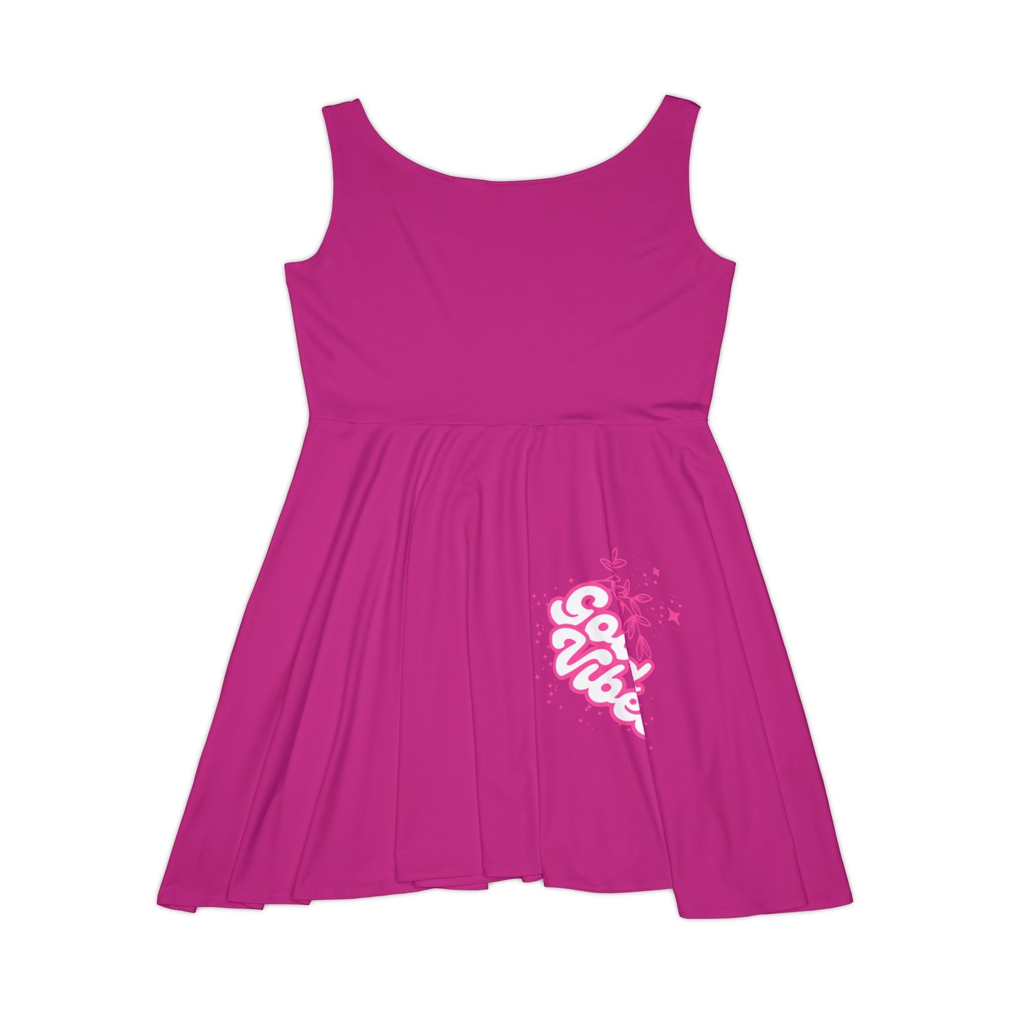 Women's Skater Dresses | Pink Dress - Good Vibes