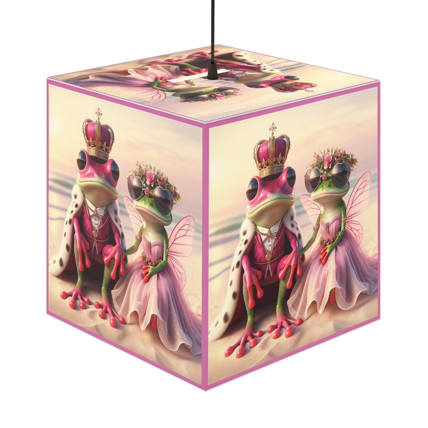 Light Cube Lamp | Pink Frog