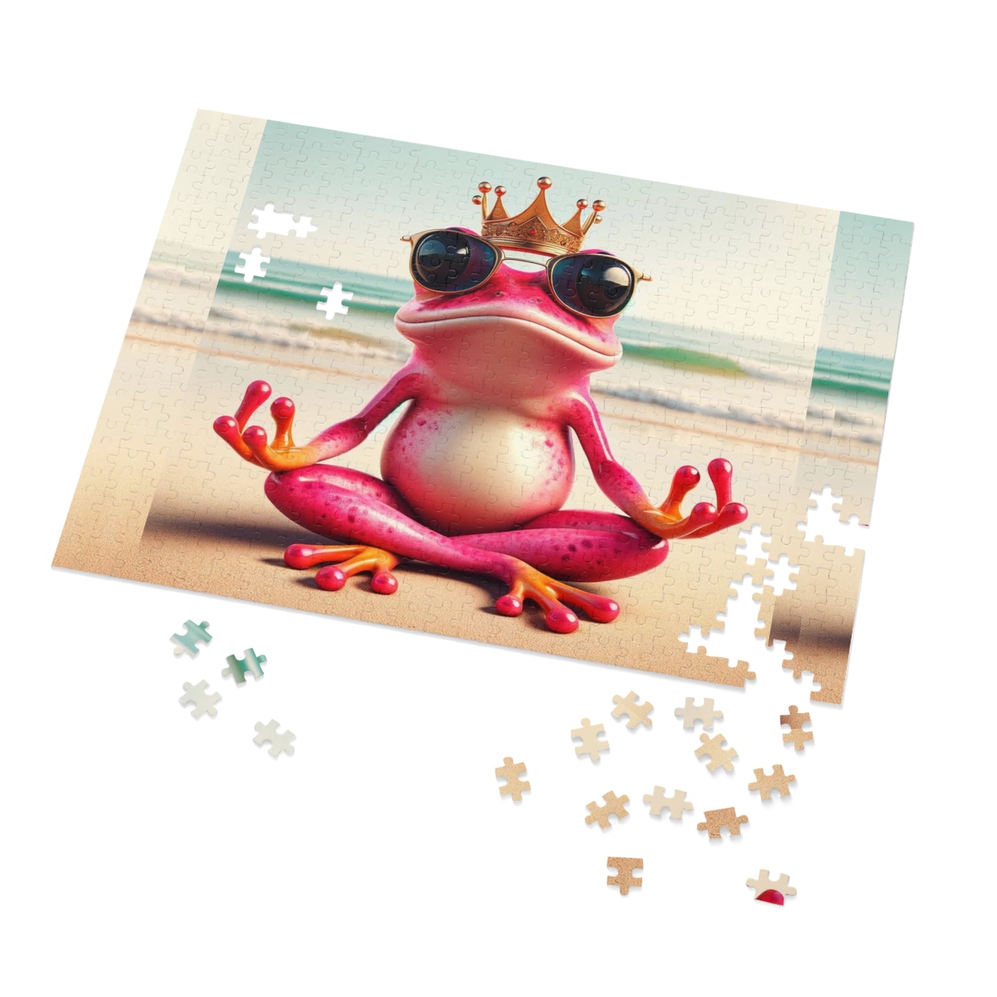 Pink Frog | Jigsaw Puzzle - (30, 110, 252, 500,1000-Piece)