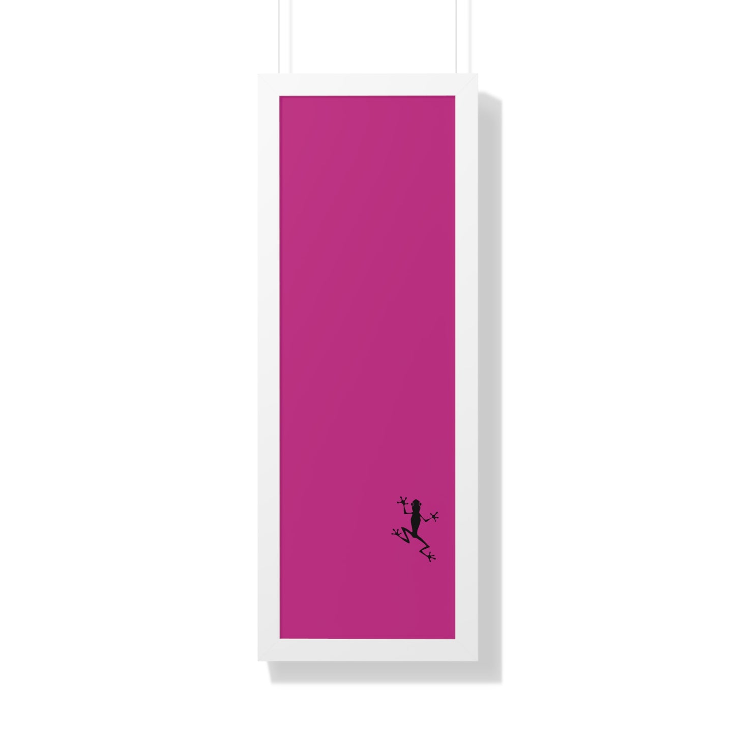 Pink Frog Framed Vertical Poster: Climb The Ladder Of Success