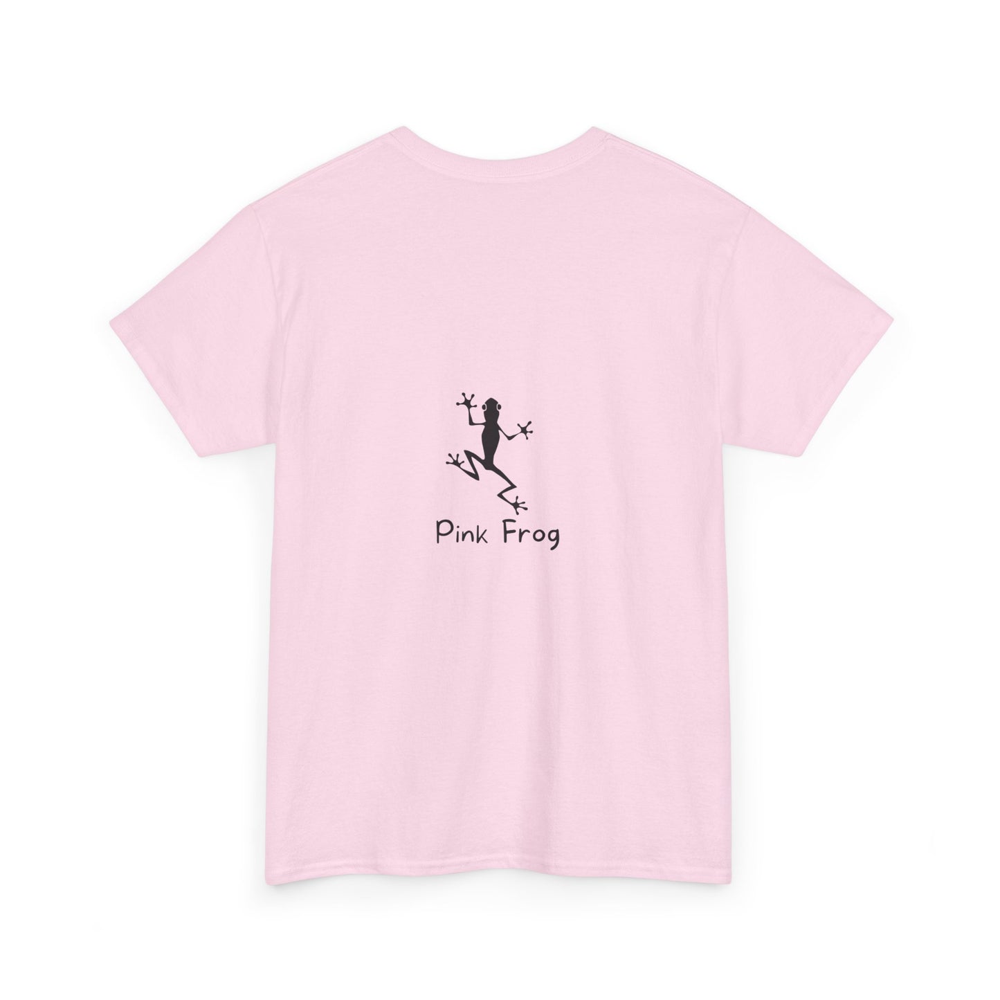 Unisex Heavy Cotton Tee | Summer T-Shirts - Pink Frog