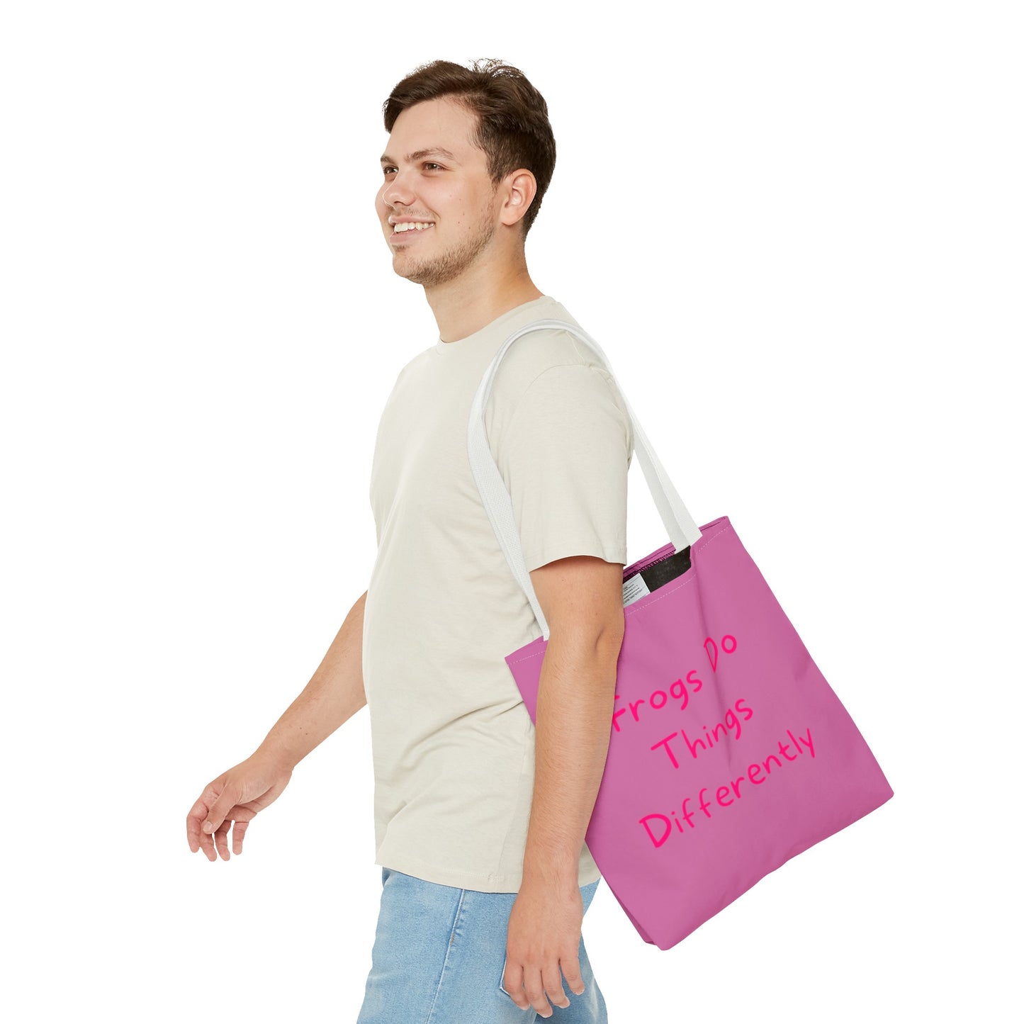 Pink Frog Tote Bag - In Style Bags