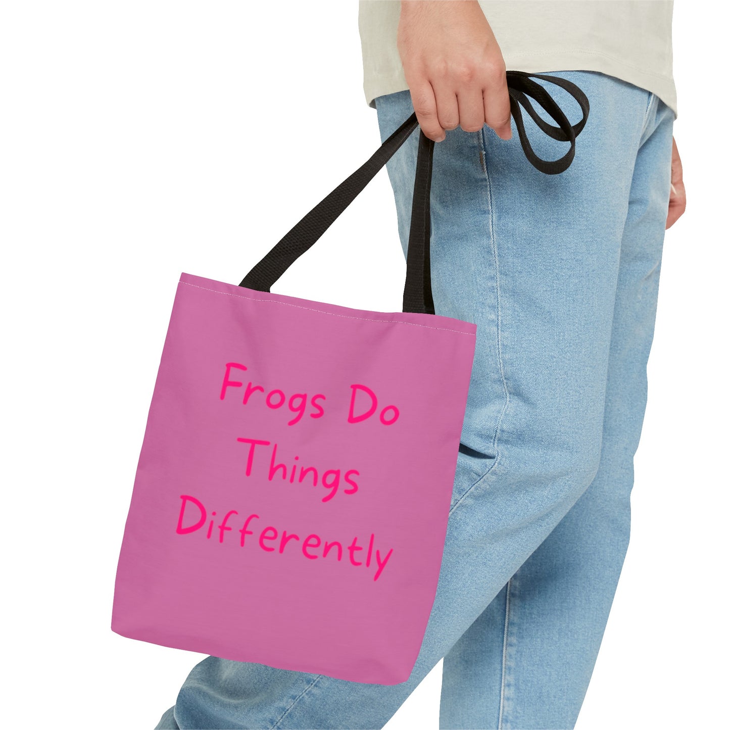 Pink Frog Tote Bag - In Style Bags