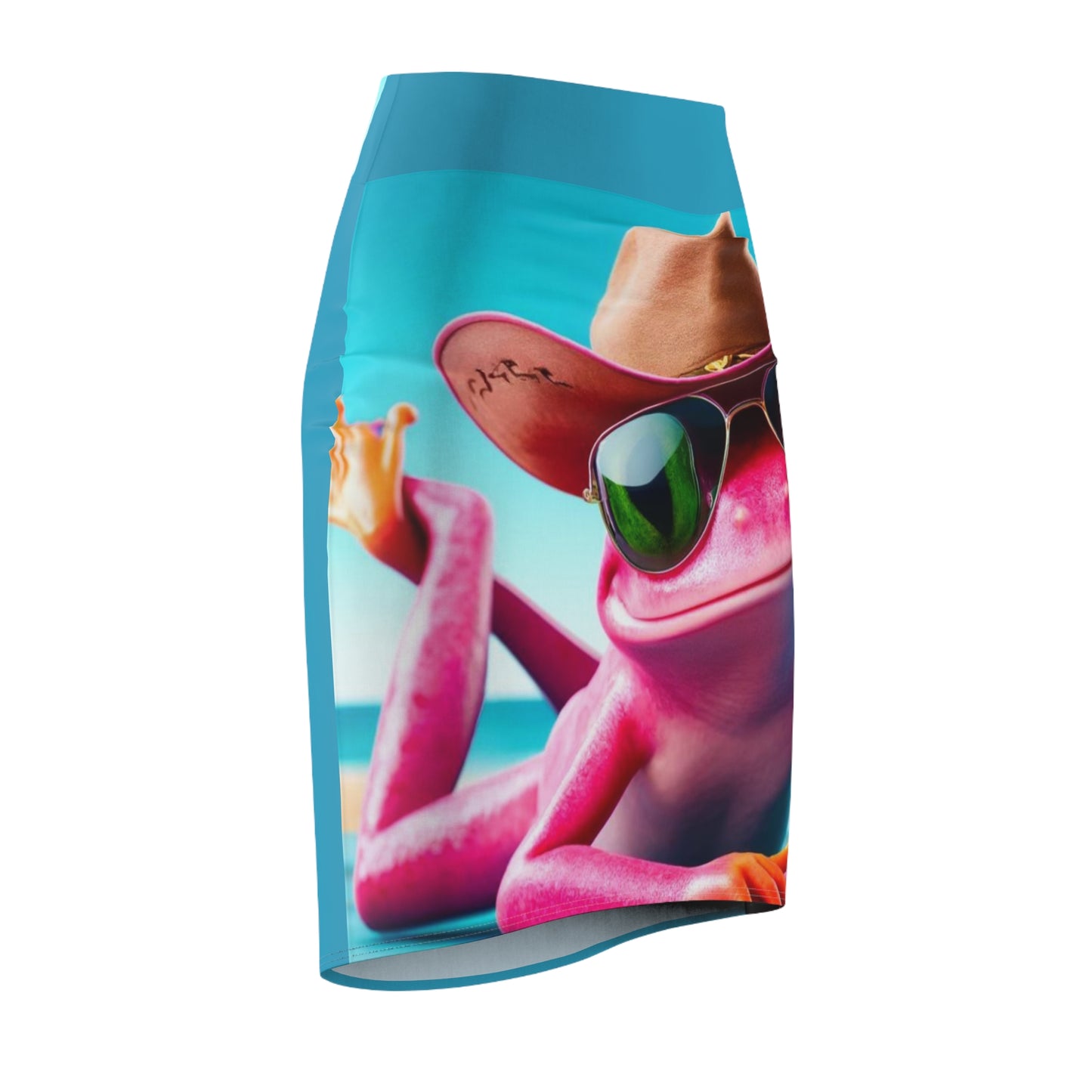 Women's Pencil Skirt - Pink Frog - Cool