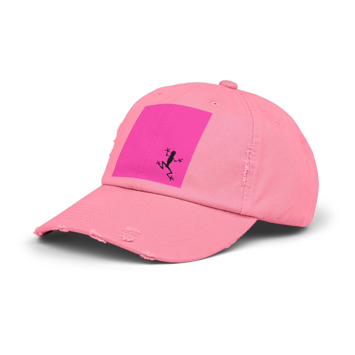 Pink Unisex Distressed Cap - Stylish Headwear