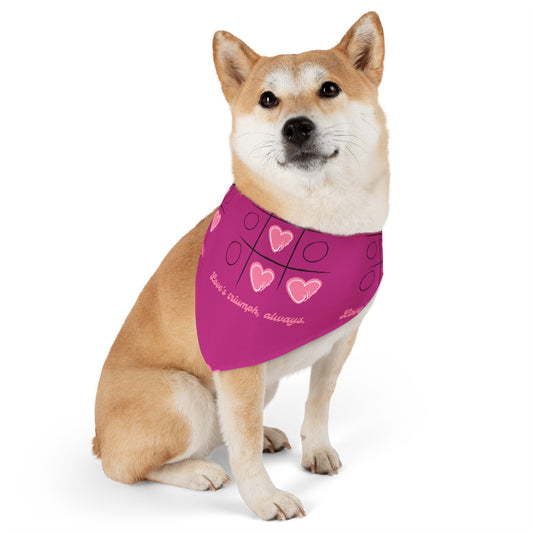 Pet Bandana | Pink Frog - Dog Collar