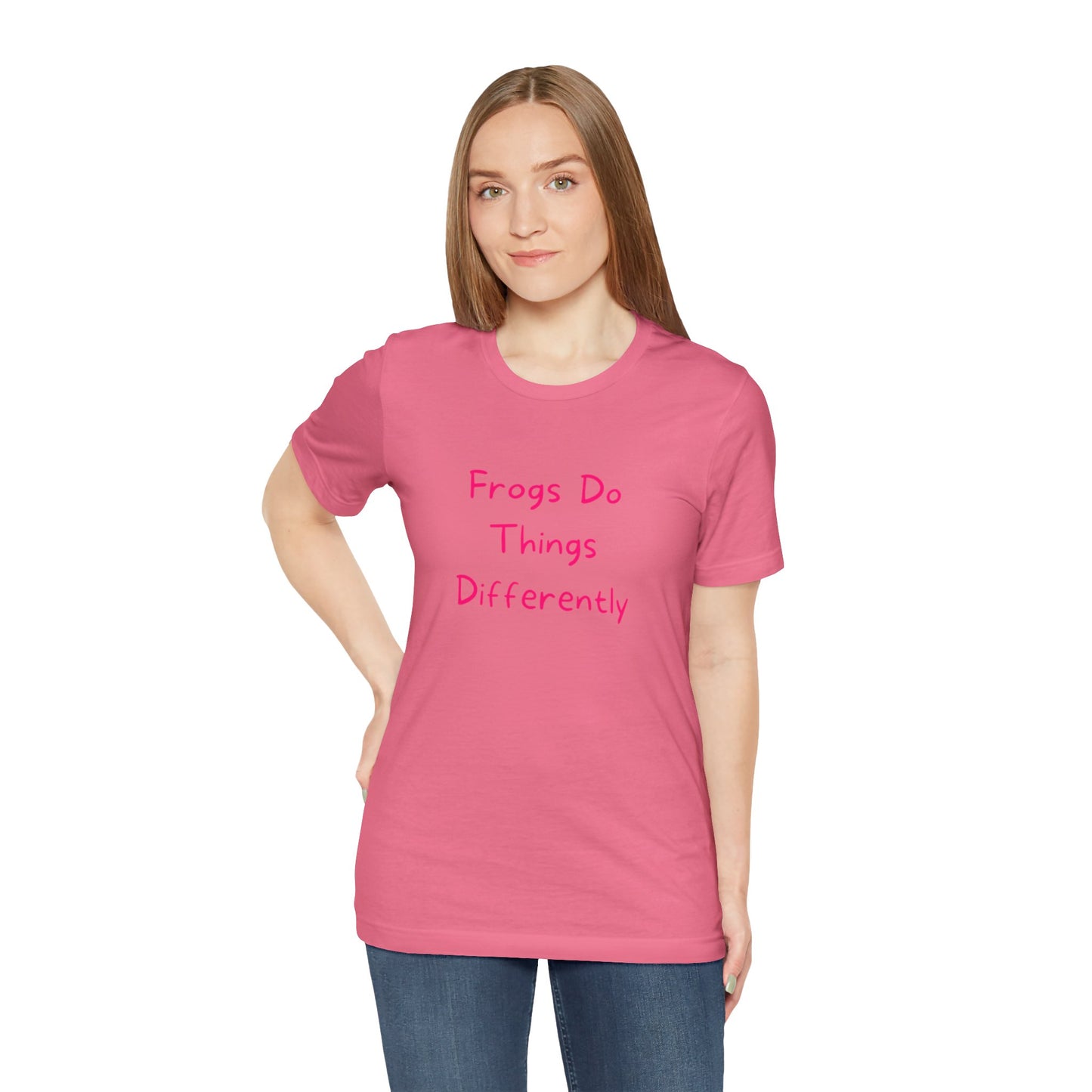 Pink Frog Unisex Jersey Short Sleeve Tee