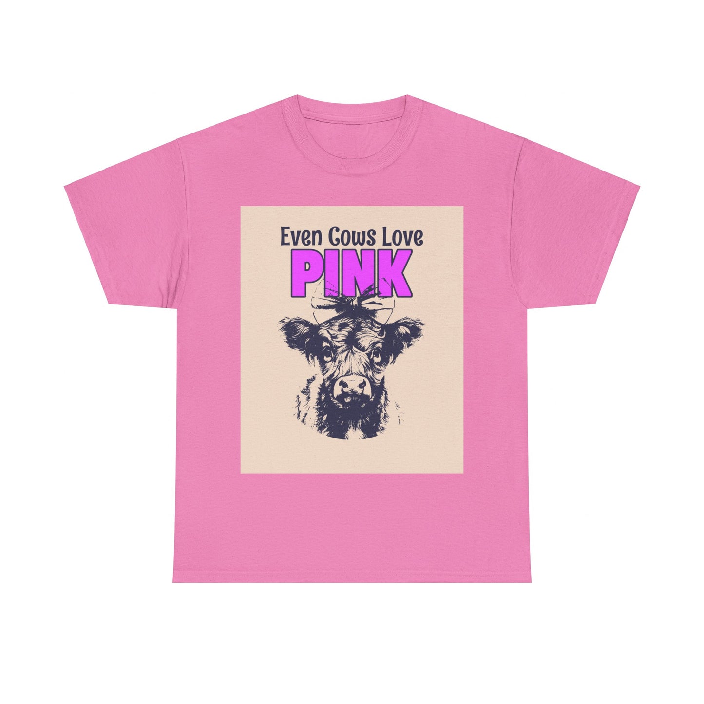 Unisex Heavy Cotton Tee | Summer T-Shirts - Pink Frog