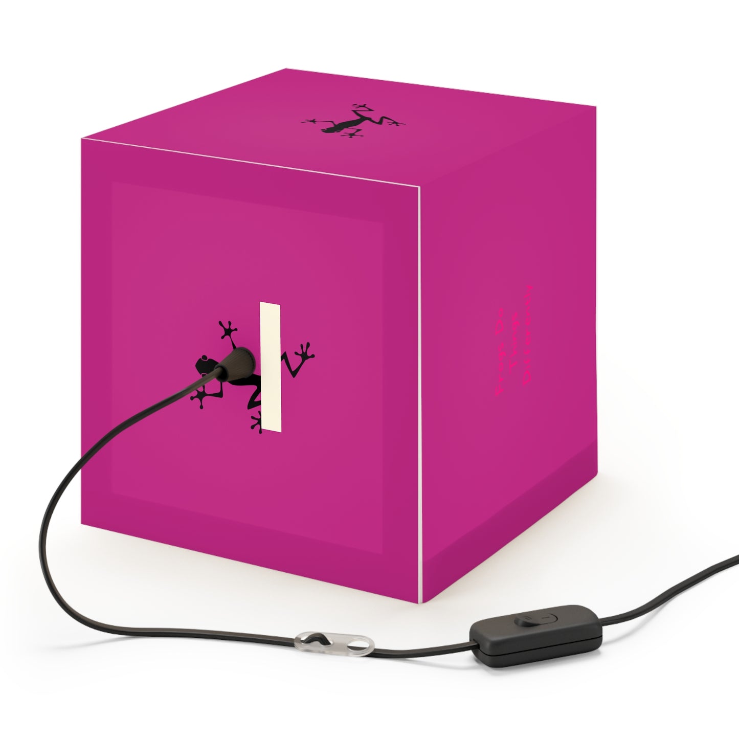 Light Cube Lamp | Pink Frog