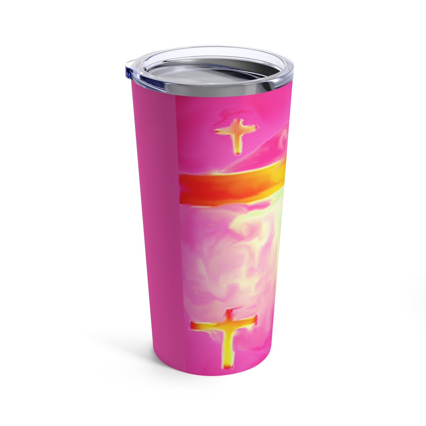 Pink Cross Tumbler - 20oz Gift Item