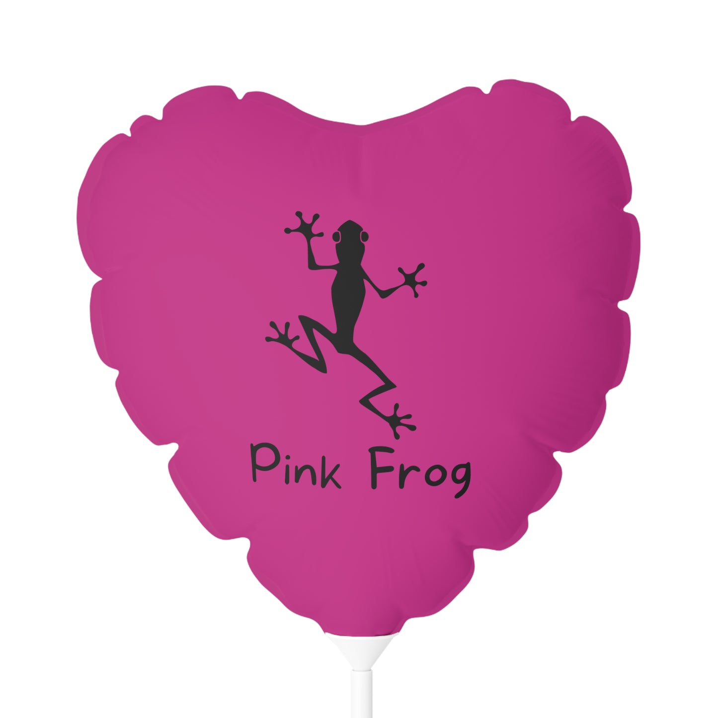 Balloon | Round and Heart-shaped - Pink Frog