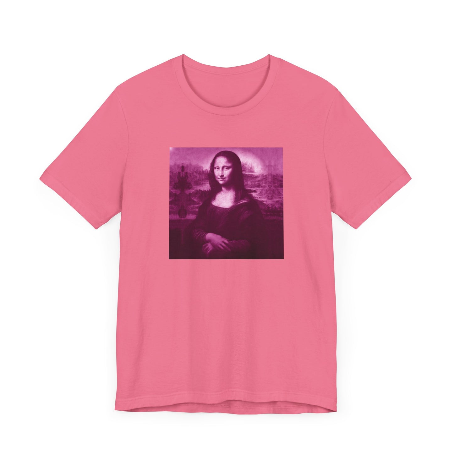 Pink Mona Lisa Unisex Jersey Short Sleeve Tee