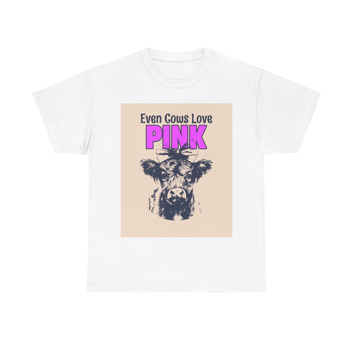 Unisex Heavy Cotton Tee | Summer T-Shirts - Pink Frog