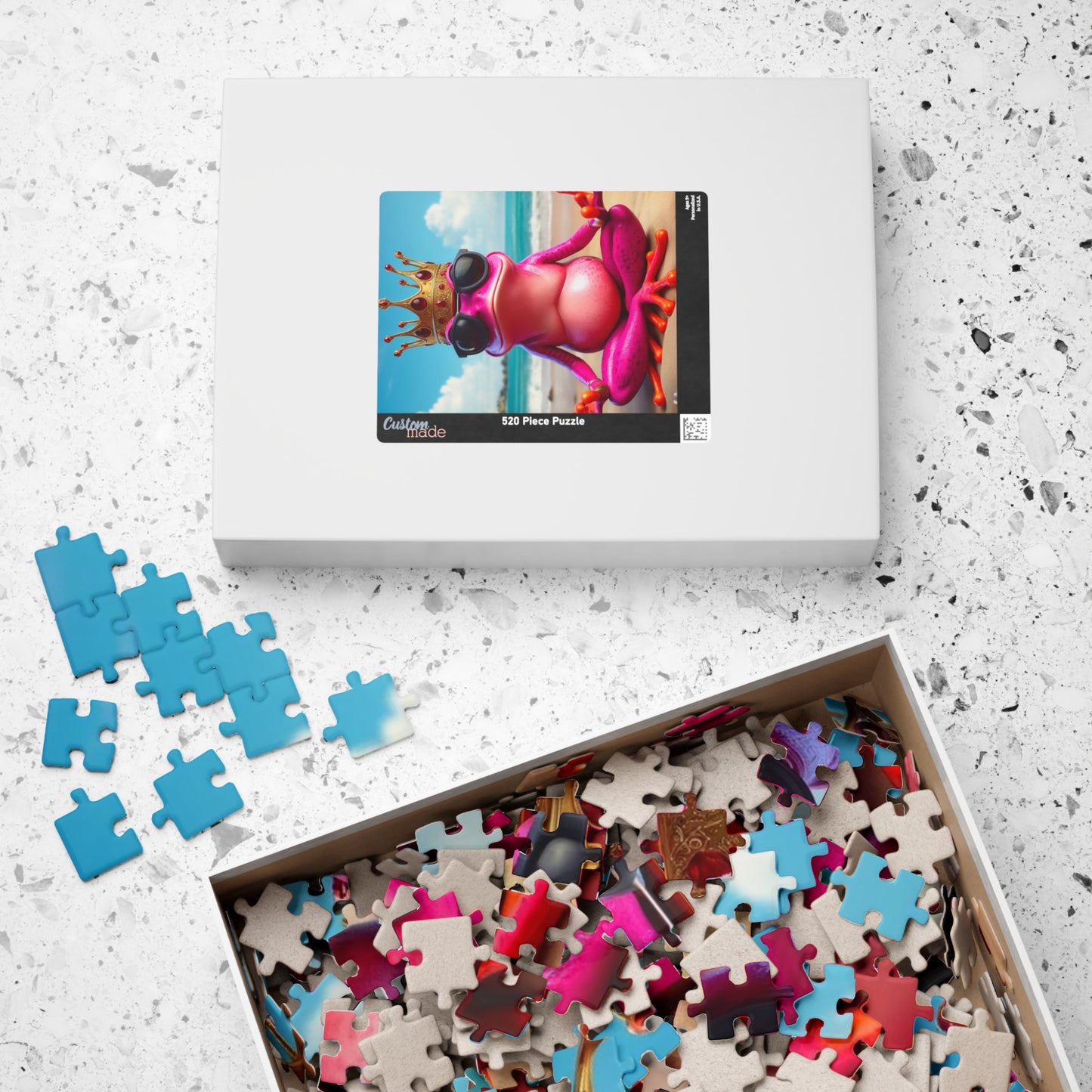 Pink Frog | Puzzle - (110, 252, 520, 1014-piece)