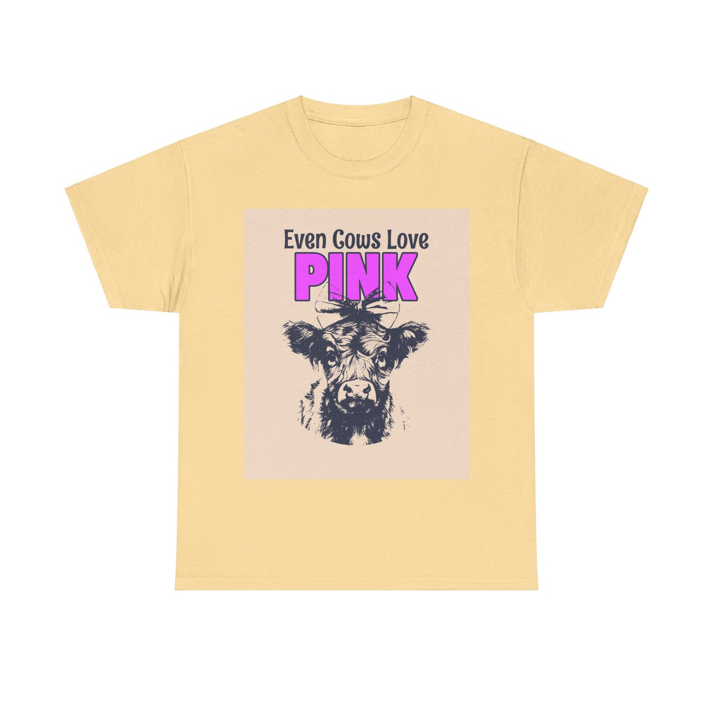 Unisex Heavy Cotton Tee | Summer T-Shirts - Pink Frog