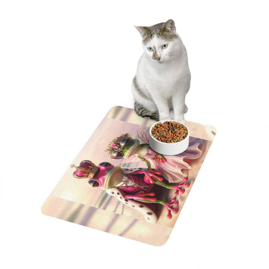 Pet Food Mat | Pink Feeding Mats For Cats & Dogs