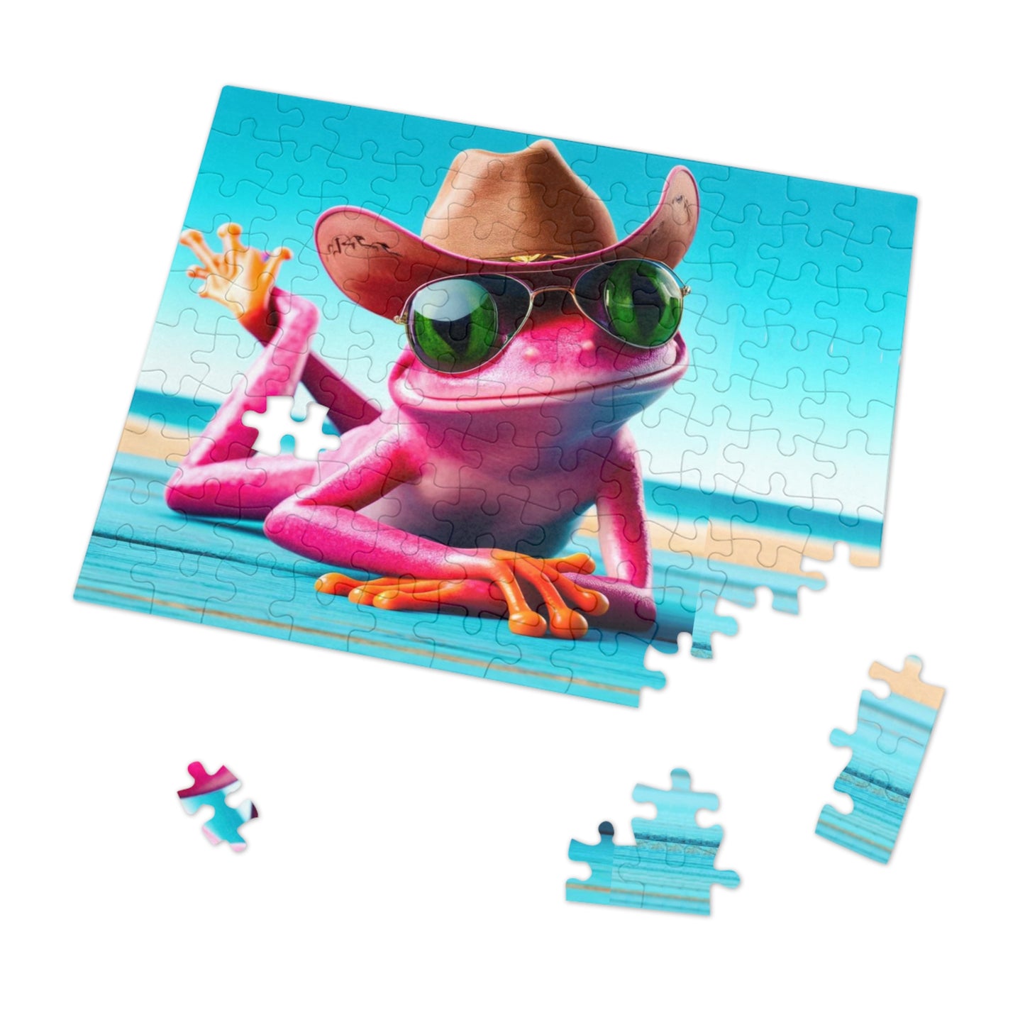 Pink Frog | Jigsaw Puzzle - (30, 110, 252, 500,1000-Piece)