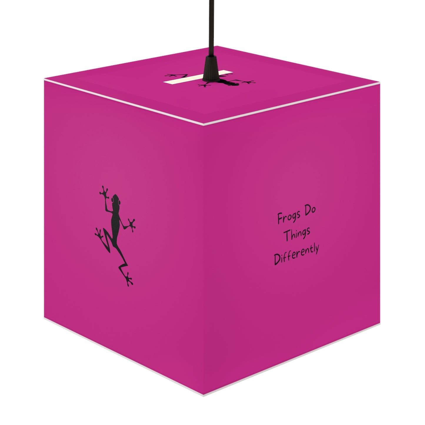 Light Cube Lamp | Pink Frog