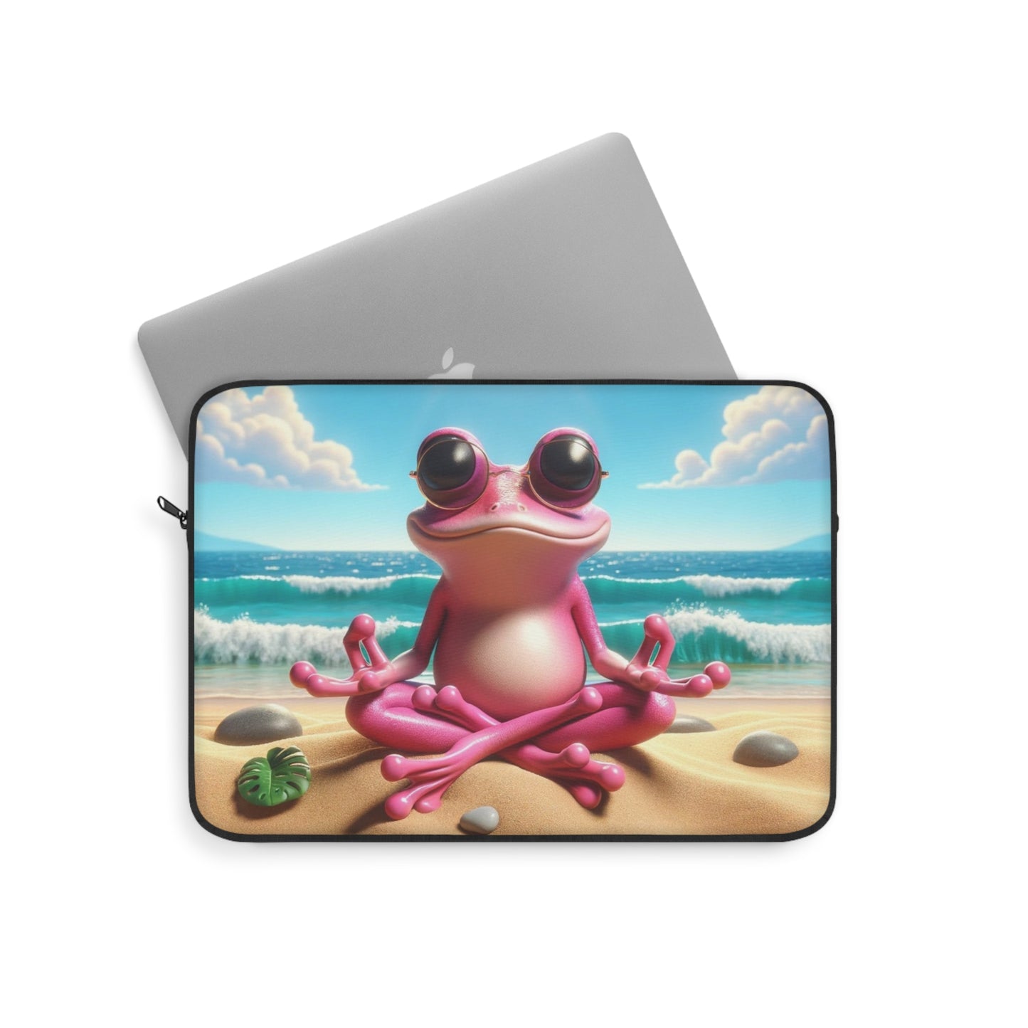 Laptop Sleeve | Pink Bag - Frog