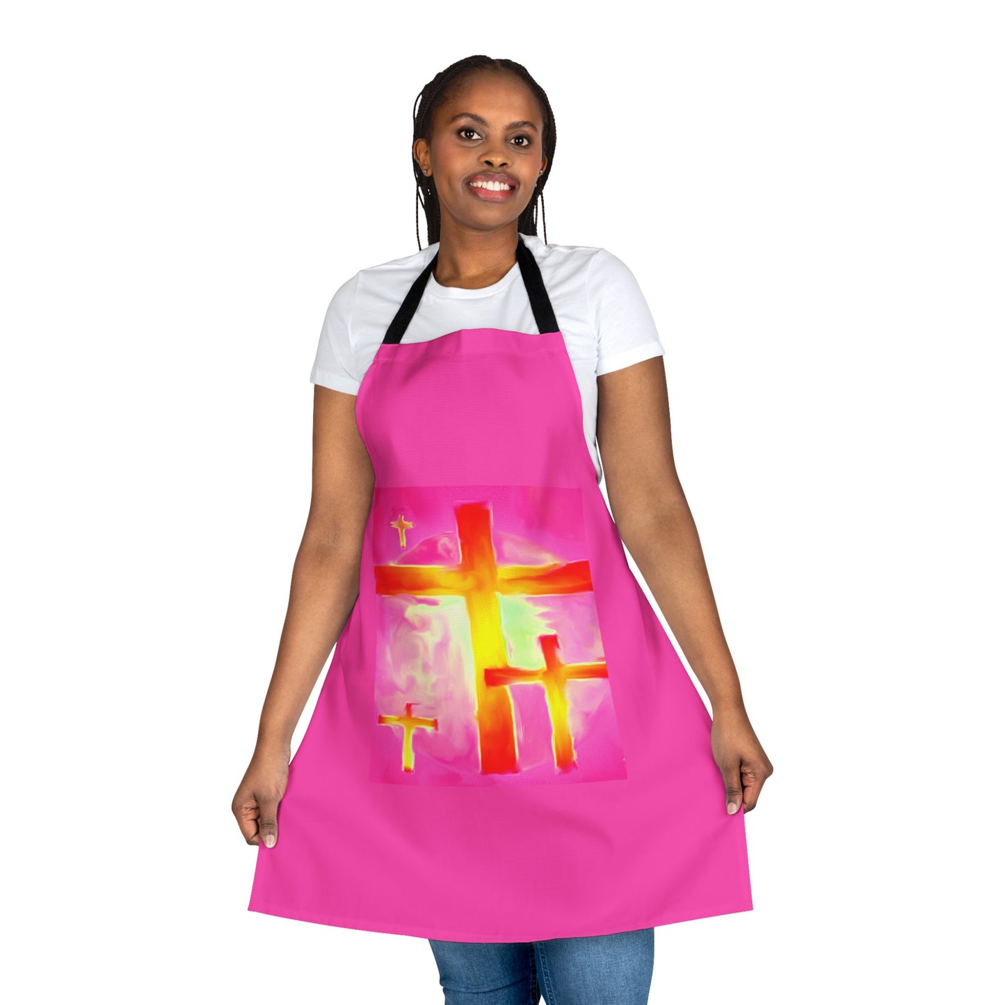 Pink Cross Apron - 5-Color Straps