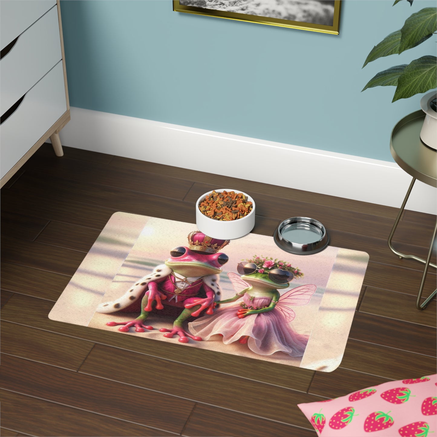 Pet Food Mat | Pink Feeding Mats For Cats & Dogs