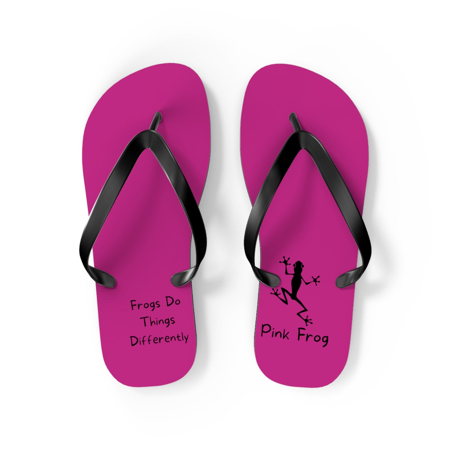 Pink Frog Flip Flops - Summer Fashions