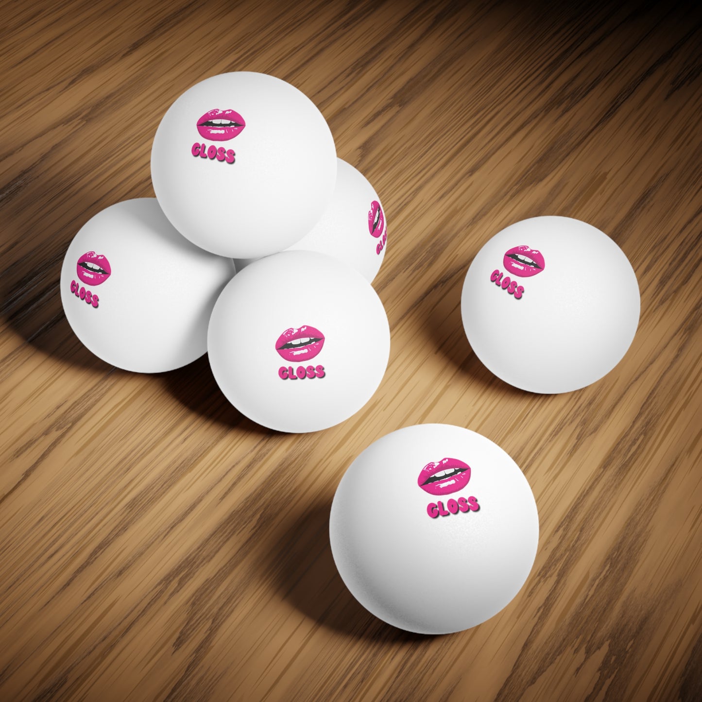 Ping Pong Balls | (6 pcs) - Pink Frog