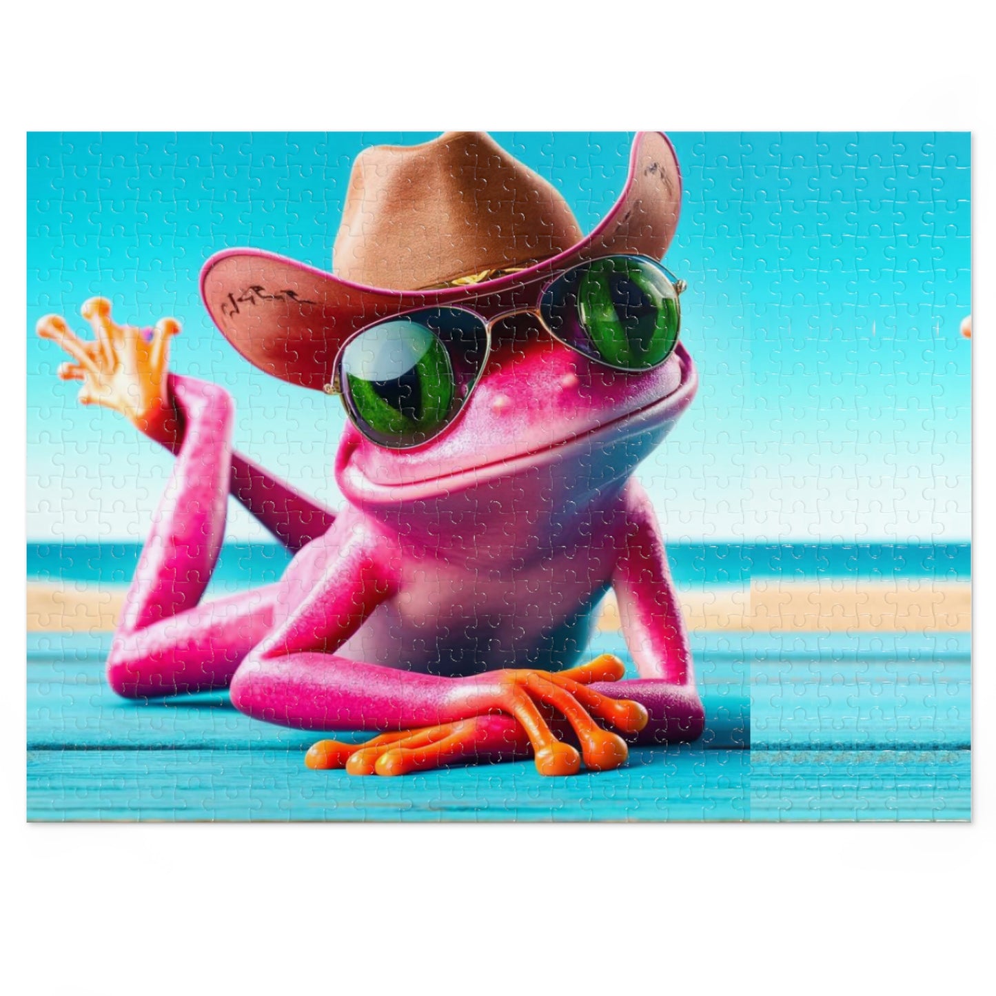 Pink Frog | Jigsaw Puzzle - (30, 110, 252, 500,1000-Piece)