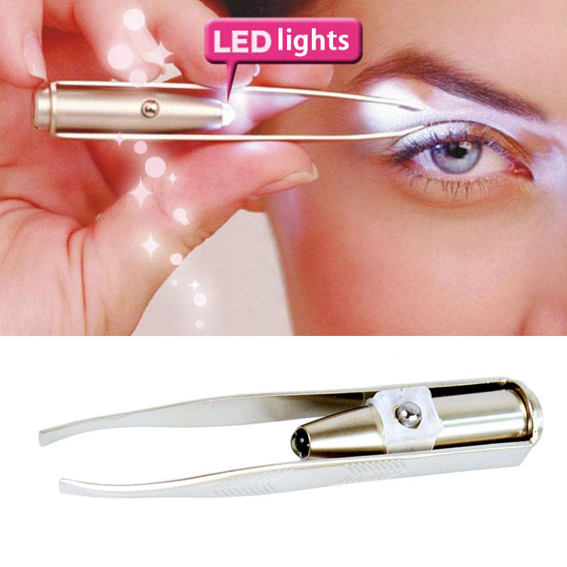 Visual Eyebrow Clip With Light For Trimming Eyebrows And Plucking Clip