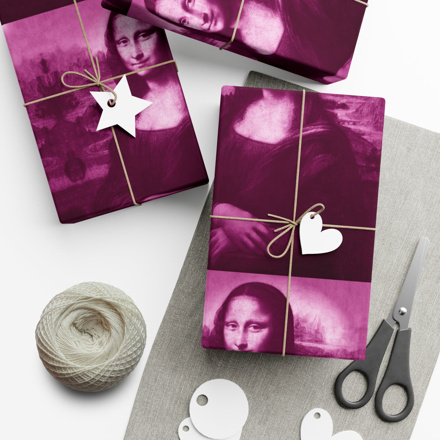 Gift Wrap Papers - Mona Lisa - Pink