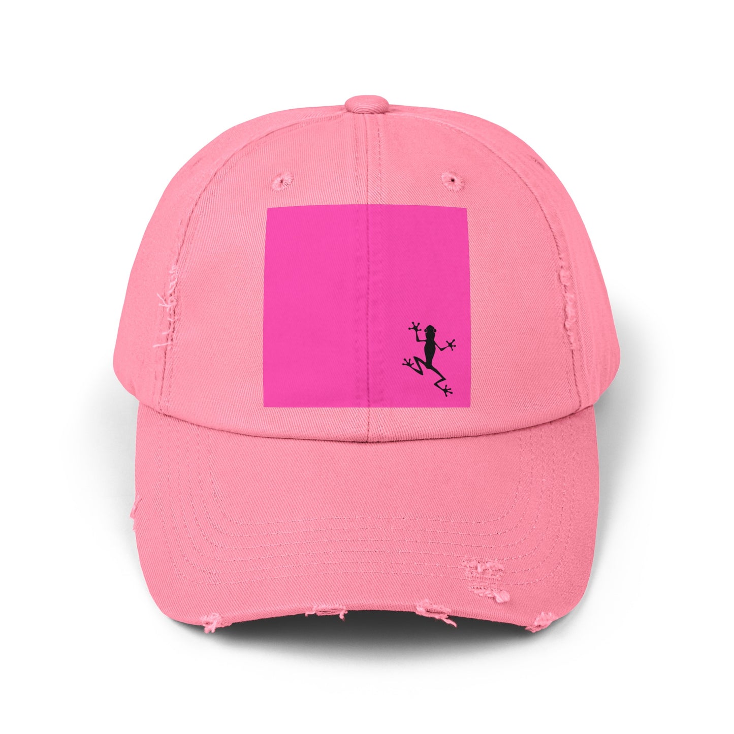 Pink Unisex Distressed Cap - Stylish Headwear