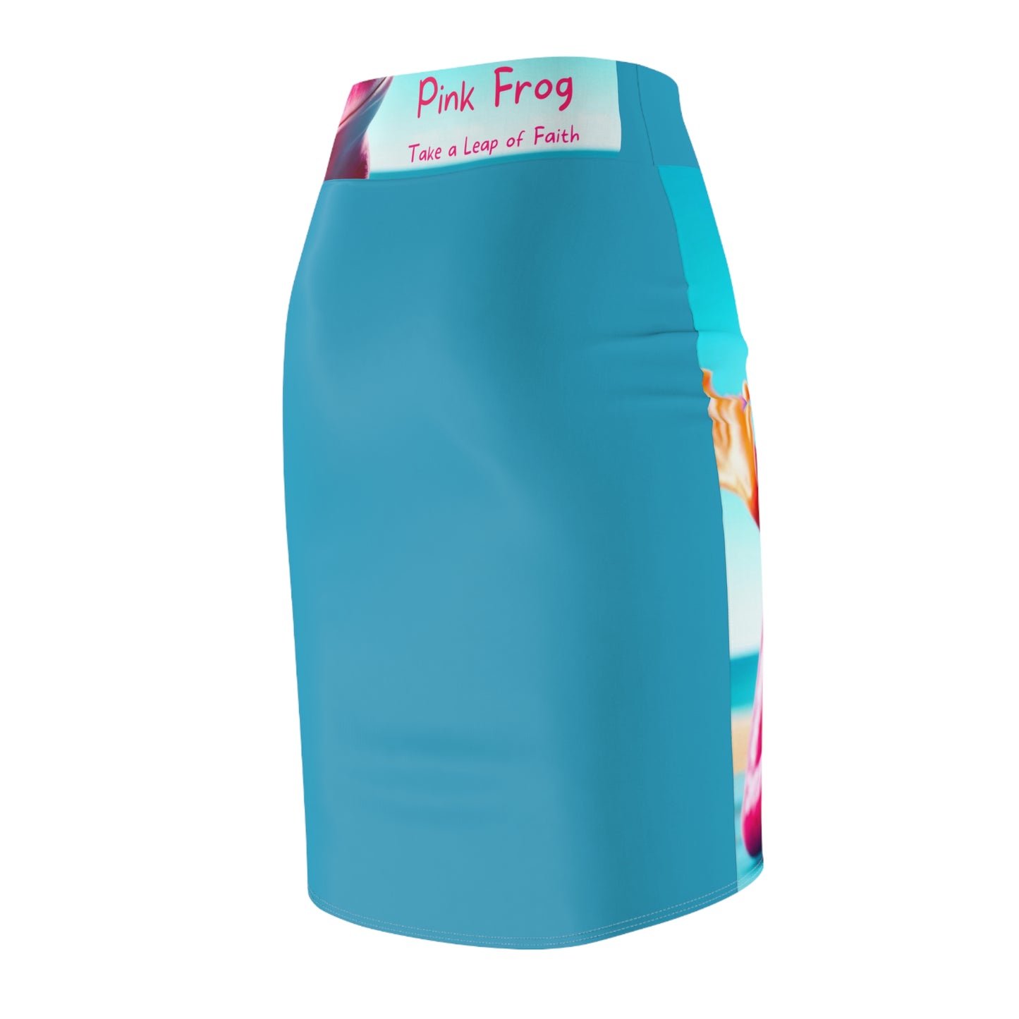 Women's Pencil Skirt - Pink Frog - Cool