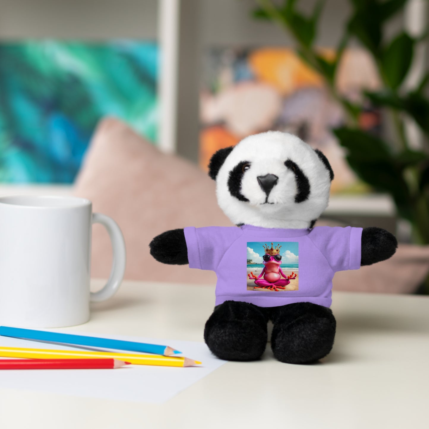 Stuffed Animals with Tee | Pink Frog