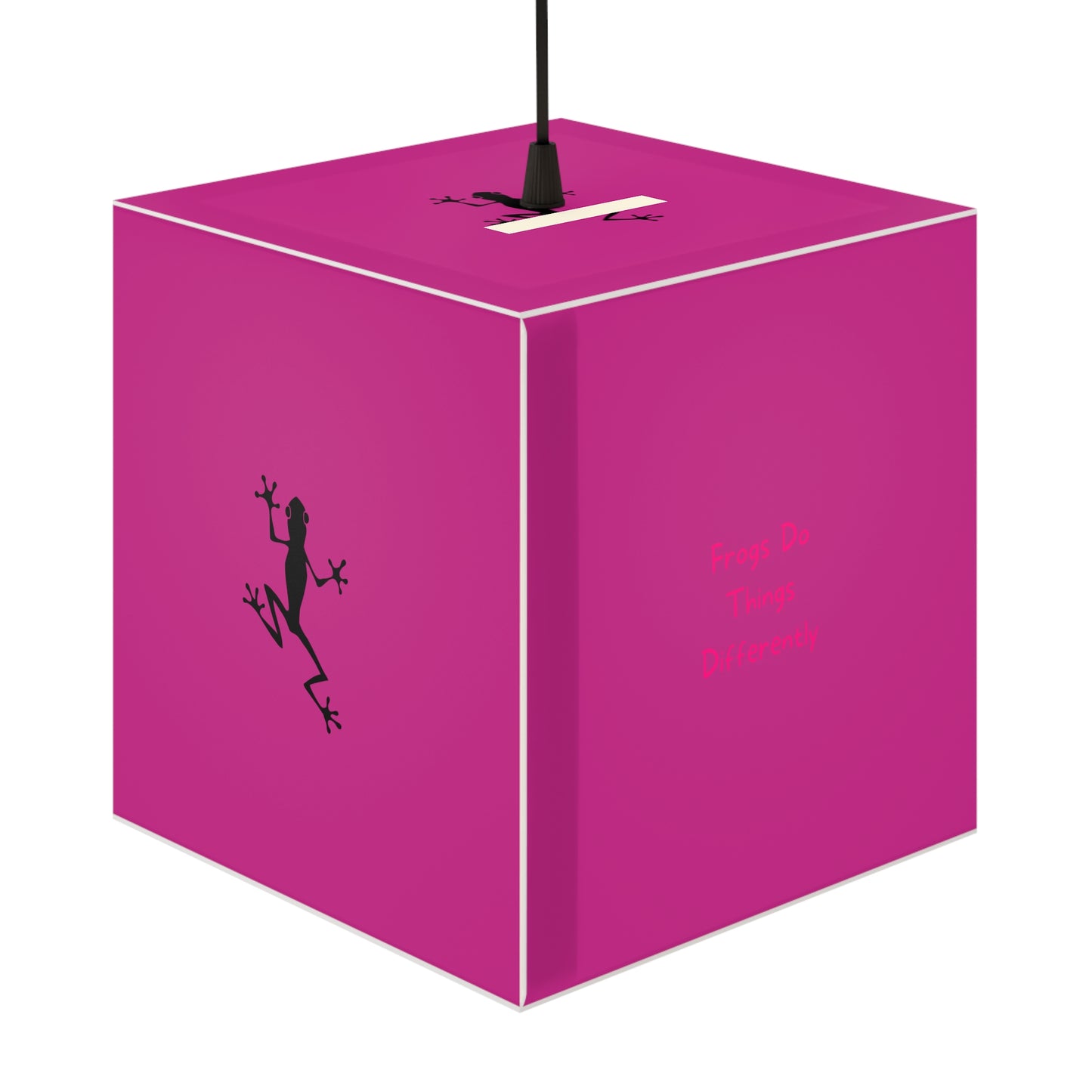 Light Cube Lamp | Pink Frog