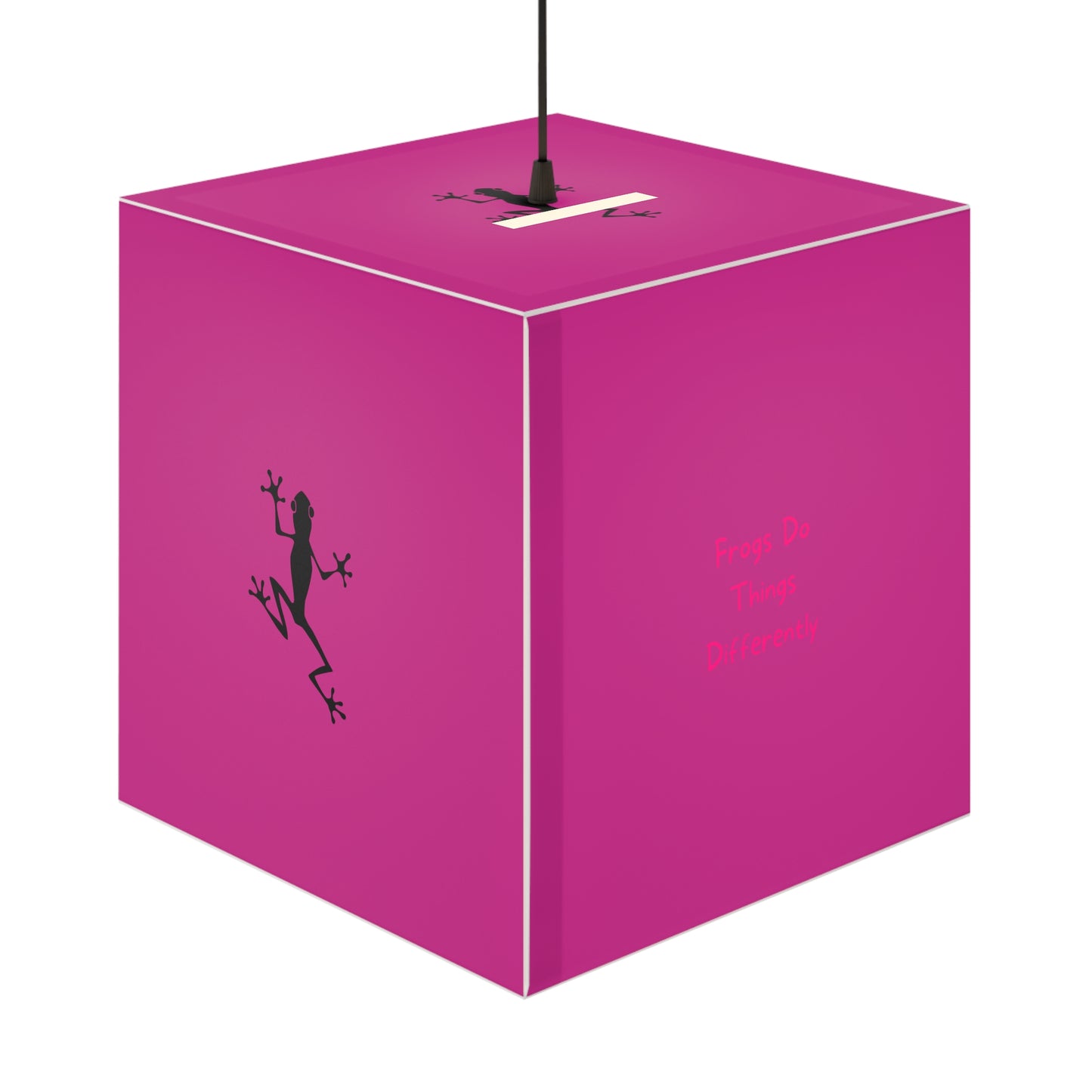 Light Cube Lamp | Pink Frog