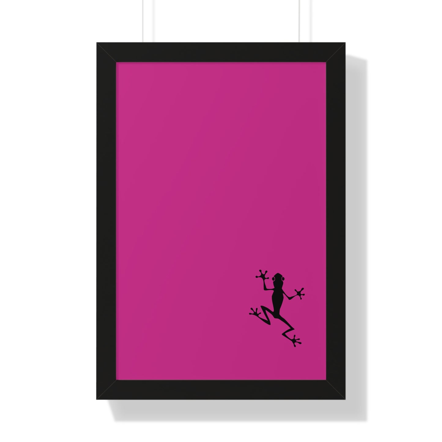 Pink Frog Framed Vertical Poster: Climb The Ladder Of Success