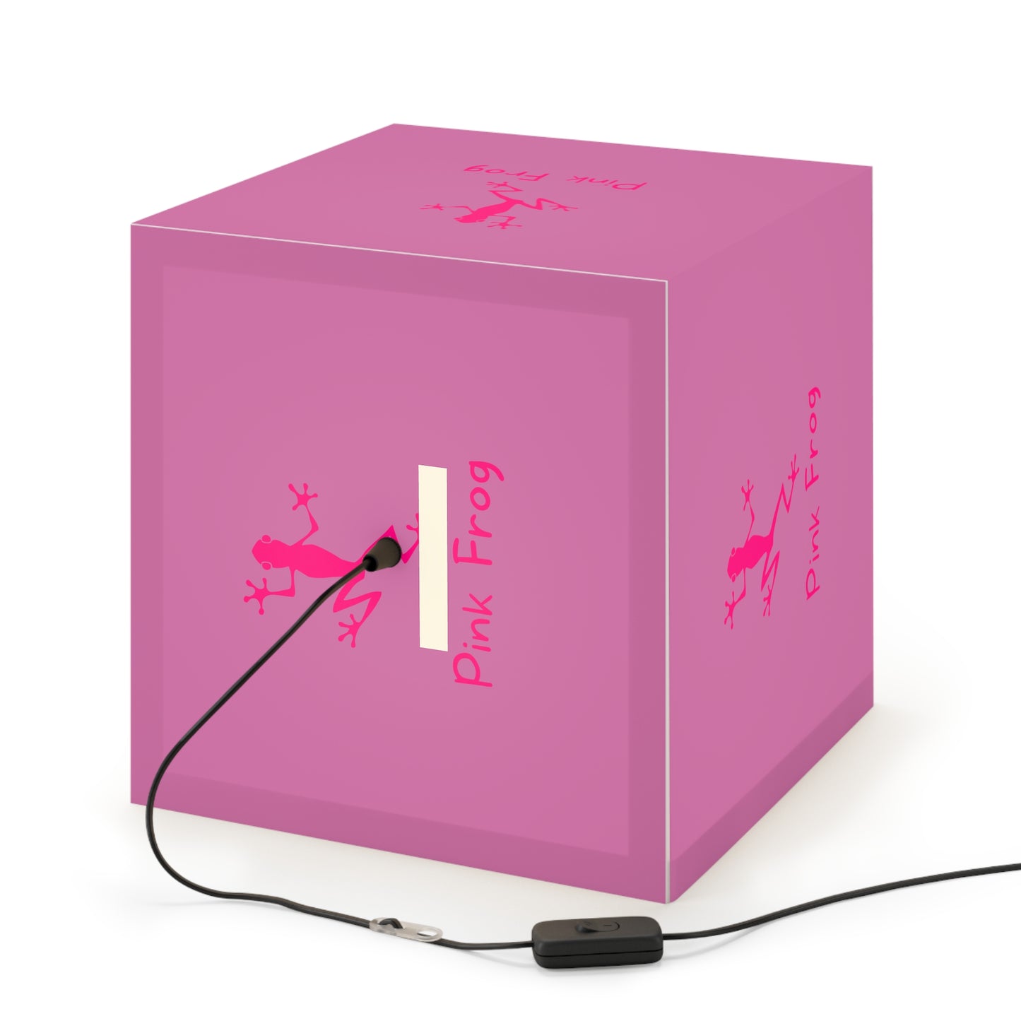 Light Cube Lamp | Pink Frog