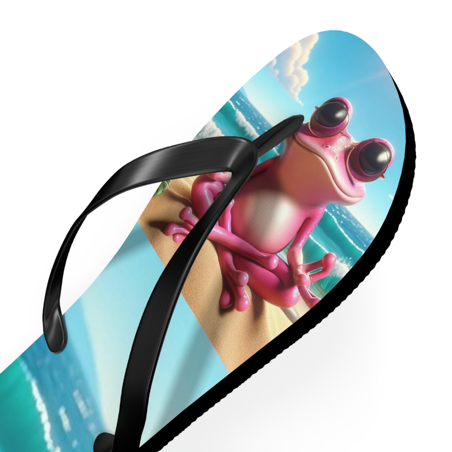 Pink Frog Flip Flops - Summer Fun