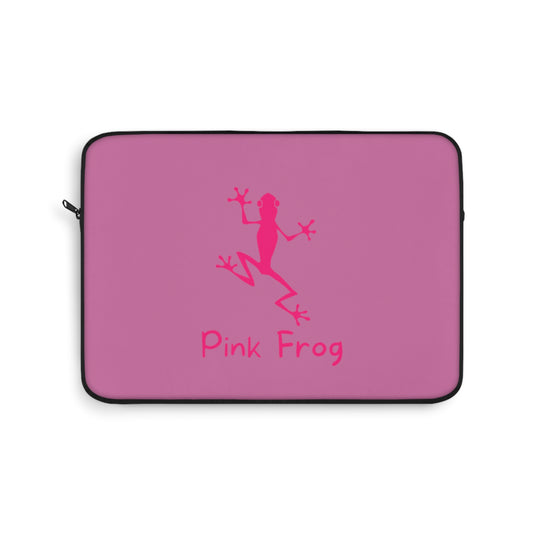 Laptop Sleeve | Pink Bag - Frog