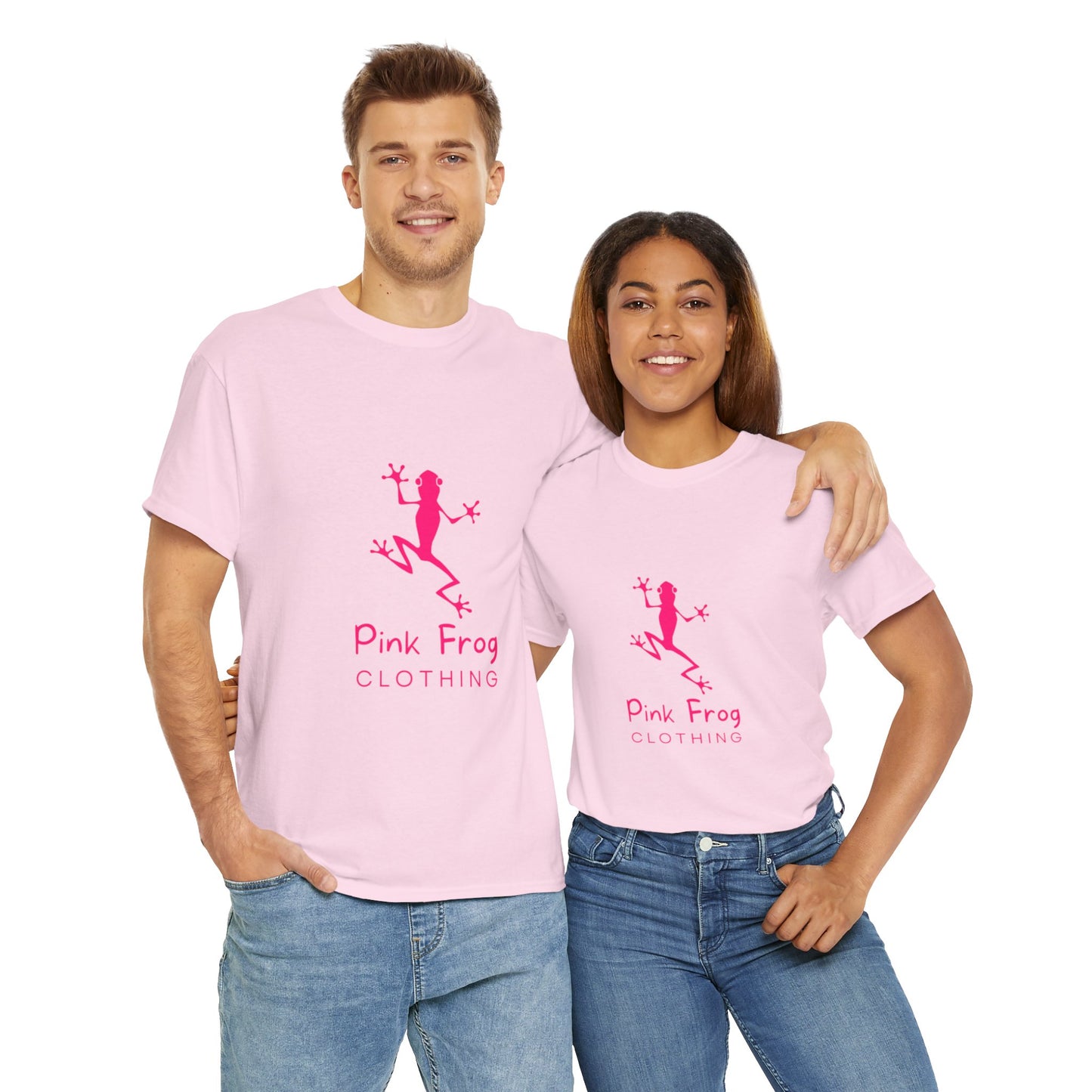 Pink Frog Unisex Heavy Cotton Tee