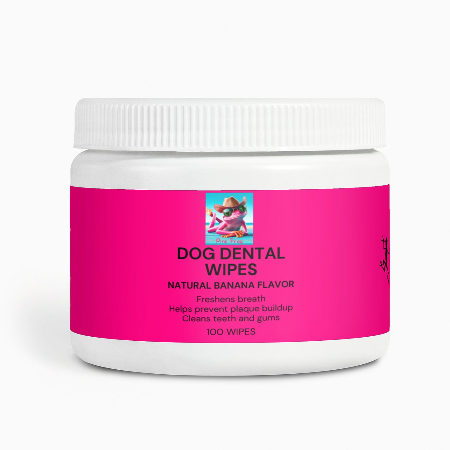 Dog Dental Wipes | Pink Frog