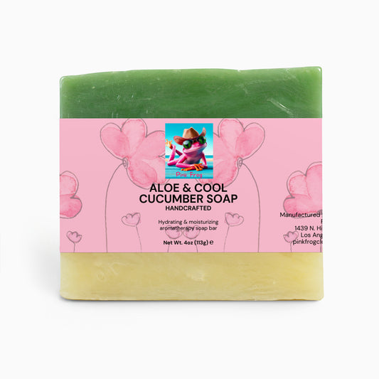 Aloe & Cool Cucumber Soap | Skincare - Pink Frog