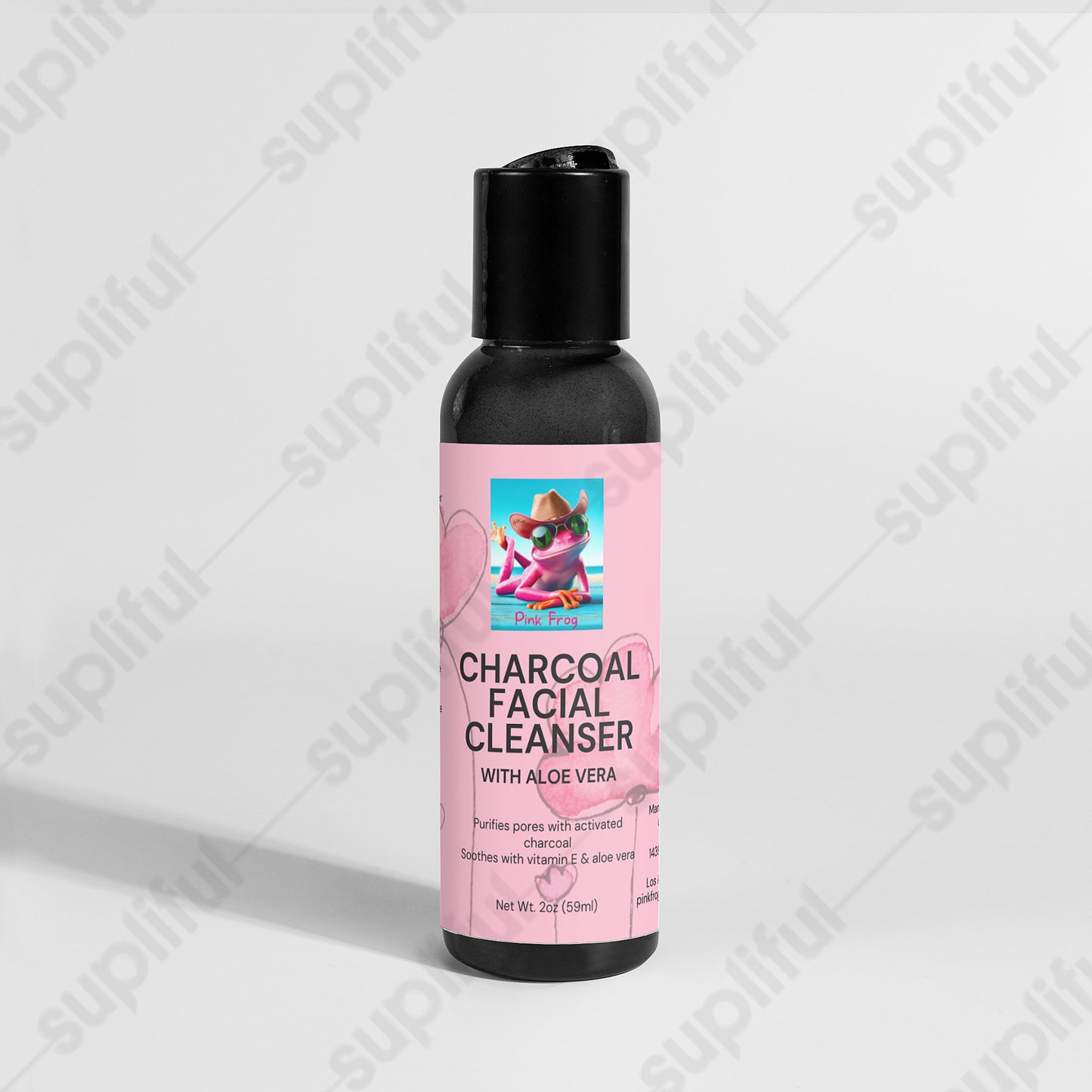 Charcoal Facial Cleanser | Skincare - Pink Frog