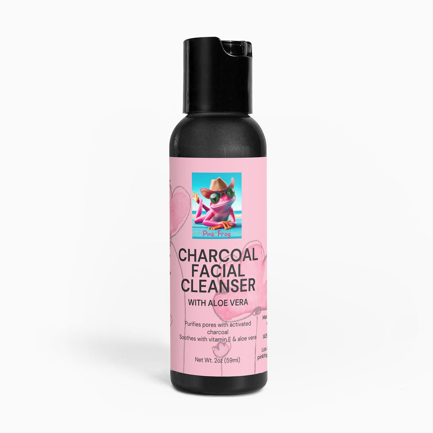 Charcoal Facial Cleanser | Skincare - Pink Frog