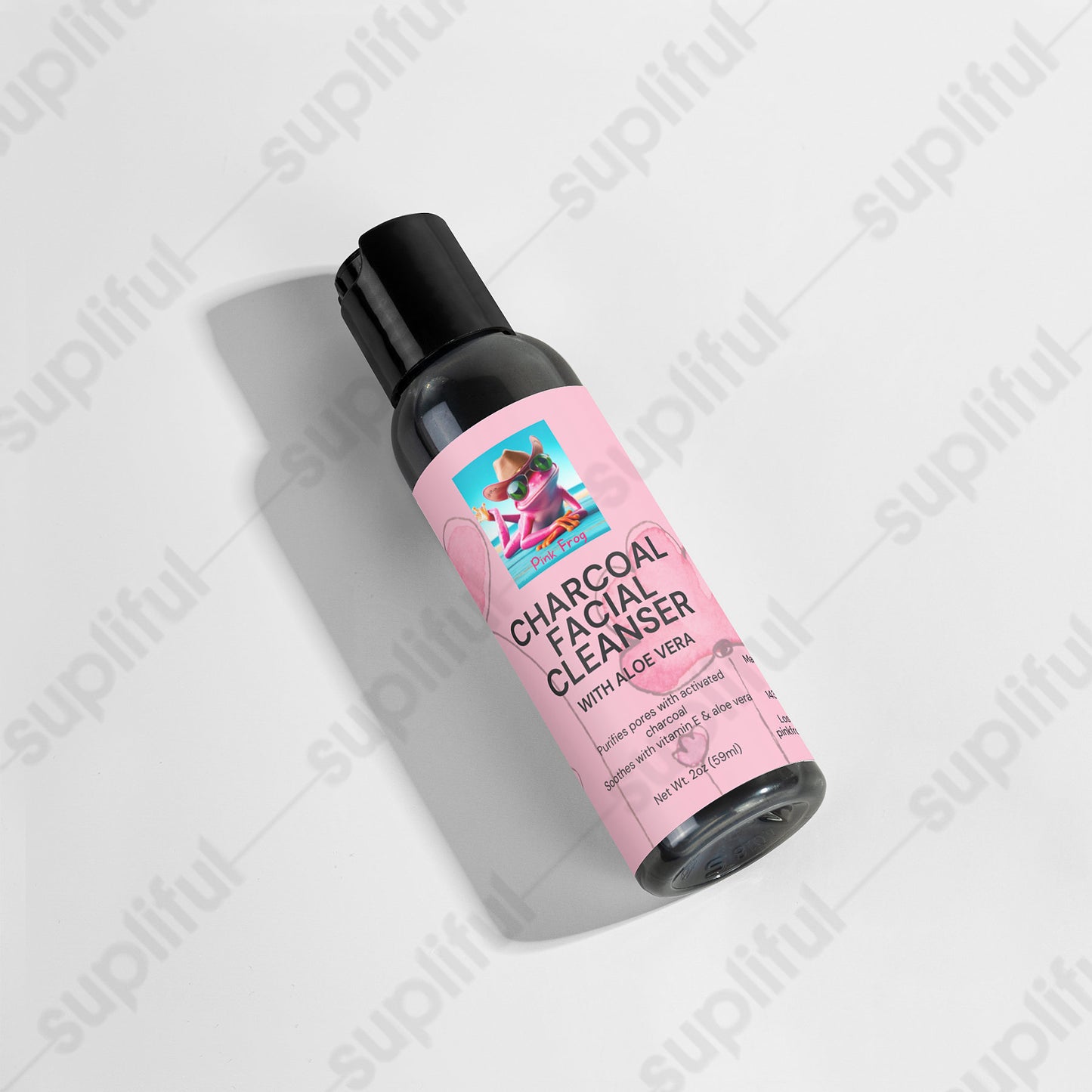 Charcoal Facial Cleanser | Skincare - Pink Frog