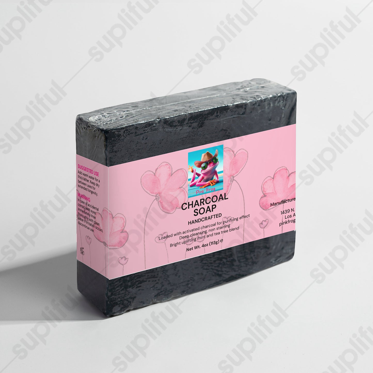 Charcoal Soap | Skincare - Pink Frog