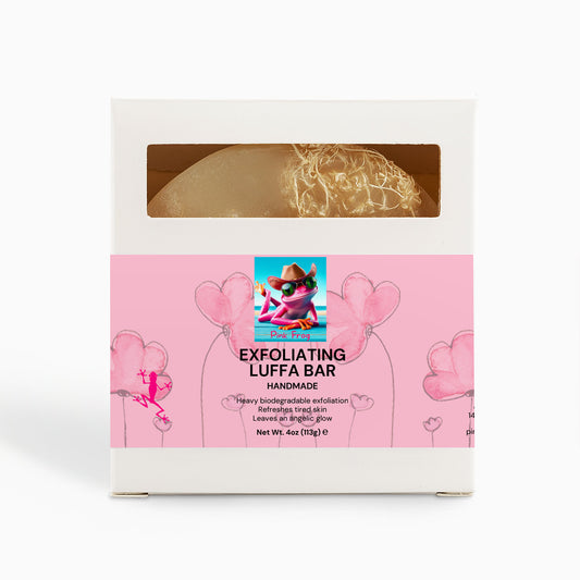 Exfoliating Luffa Bar | Skincare - Pink Frog