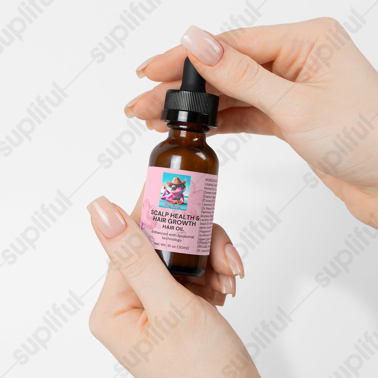 Hair Oil for Scalp Health and Hair Growth | Skincare - Pink Frog